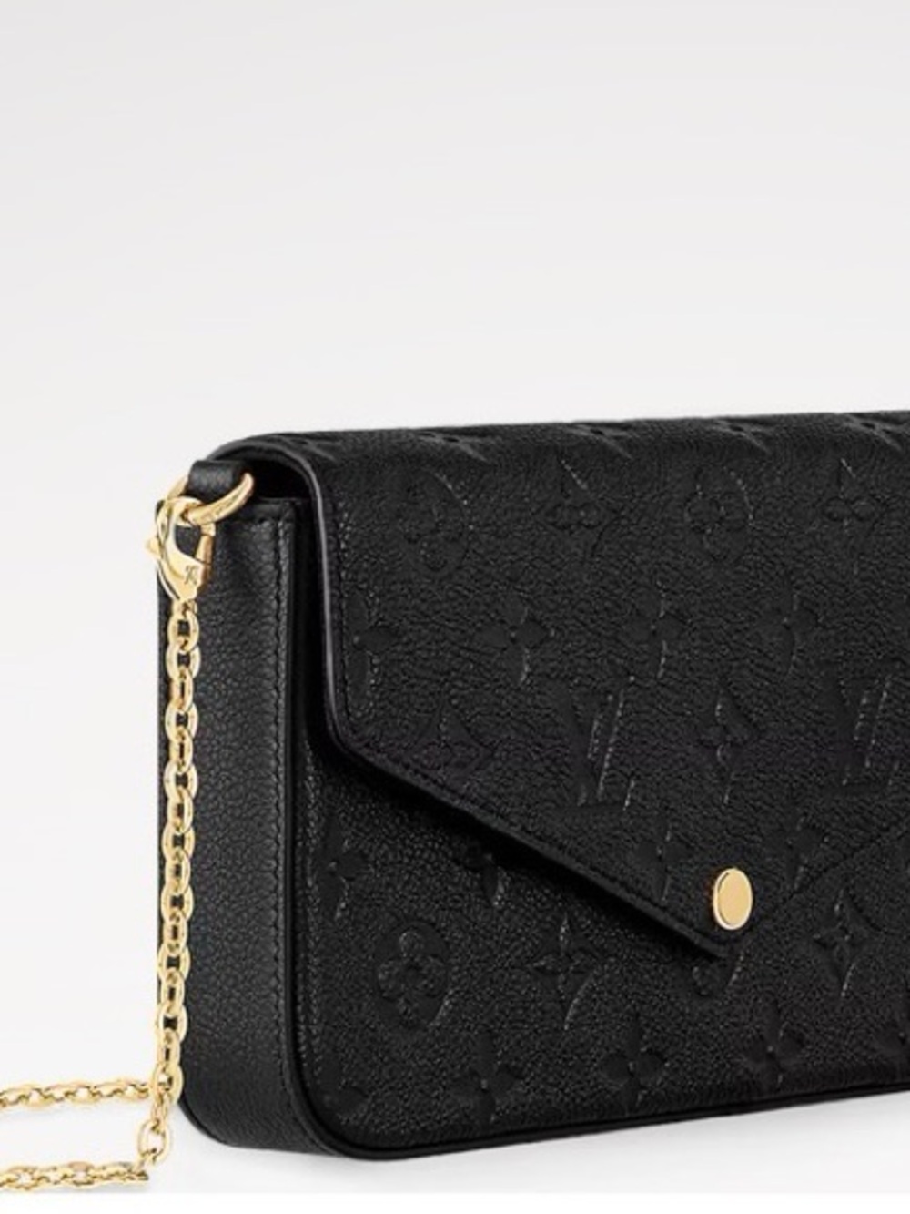 Louis Vuitton Pochette Félicie Monogram  with Gold Chain